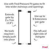 Fred Safety Pressure Gate Extension Kit - Dark Grey