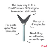 Fred Safety Stairgate Y-spindle - Dark Grey