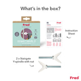 Fred Safety Stairgate Y-spindle - Pure White