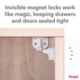 Fred Safety Invisible Magnet Lock (x2) - Dark Grey