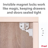 Fred Safety Invisible Magnet Lock (x2) - Pure White