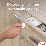 Fred Safety Invisible Magnet Lock (x2) - Dark Grey