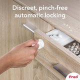 Fred Safety Invisible Magnet Lock (x2) - Pure White