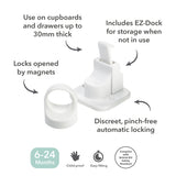 Fred Safety Invisible Magnet Lock (x2) - Pure White