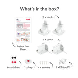 Fred Safety Invisible Magnet Lock (x2) - Pure White