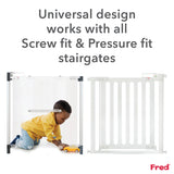 Fred Safety Universal Stairpost Fitting Kit - Pure White