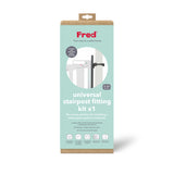 Fred Safety Universal Stairpost Fitting Kit - Pure White