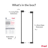 Fred Safety Pressure Gate Extension Kit - Dark Grey