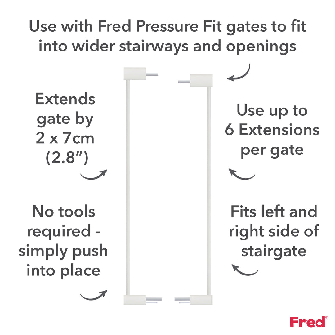 Gate Extension Kit Fred Safety Pressure Gate Extension Kit - Pure White