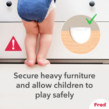 Fred Safety Furniture Anti-Tip Kit (x1) - Dark Grey