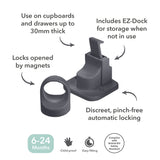 Fred Safety Invisible Magnet Lock (x2) - Dark Grey
