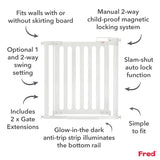Fred Safety Pressure Fit Wooden Stairgate
