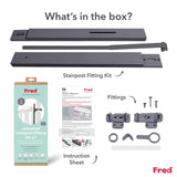 Fred Safety Universal Stairpost Fitting Kit - Dark Grey
